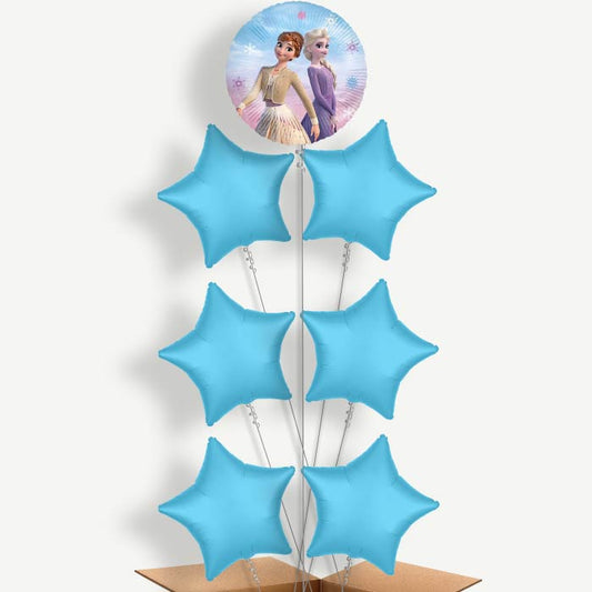 Frozen 2 Balloon Arrangement Inflated with Helium | Party Save Smile