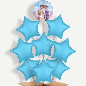 Frozen 2 9 Balloon Bundle Inflated with Helium