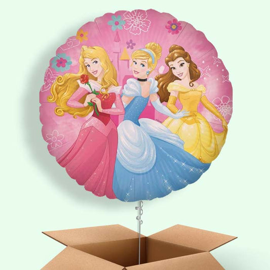 Disney Ariel, Belle and Cinderella Foil Balloon in a Box