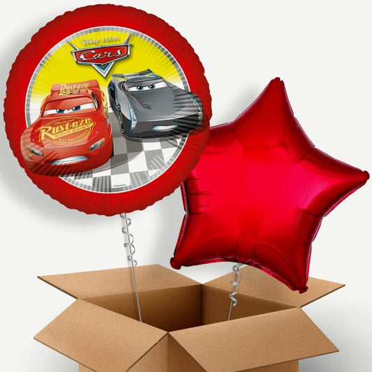 Cars Lightning McQueen and Jackson Storm Helium Balloon Duo | Party Save Smile