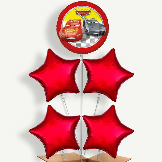 Cars Lightning McQueen & Jackson Storm Balloon Cluster  | Party Save Smile
