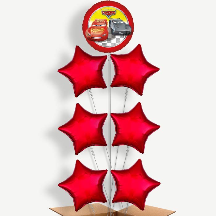 Cars Lightning McQueen & Jackson Storm Balloon Arrangement | Party Save Smile