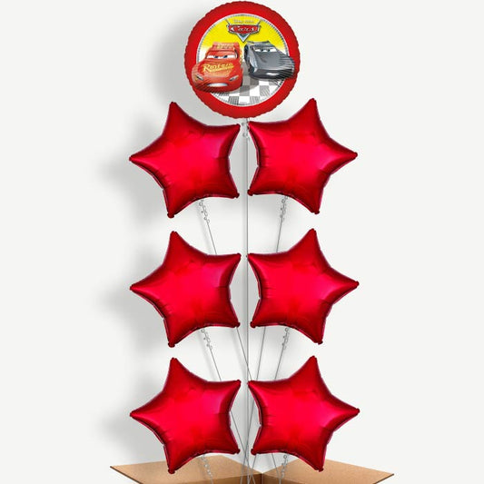 Cars Lightning McQueen & Jackson Storm Balloon Arrangement | Party Save Smile
