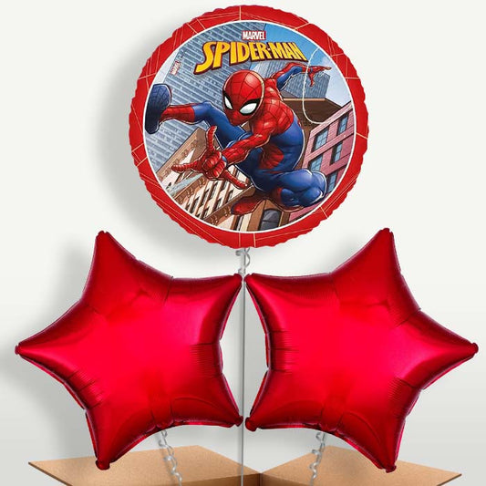 Ultimate Spiderman Balloon Bunch inflated with Helium (Trio) | Party Save Smile