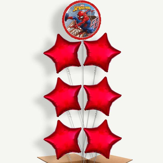 Ultimate Spiderman Balloon Arrangement Inflated with Helium | Party Save Smile