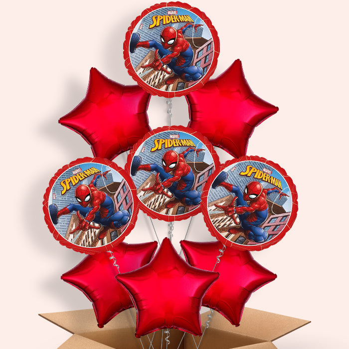 Ultimate Spiderman Helium Balloon in a Box - 9 Balloons | Party Save Smile