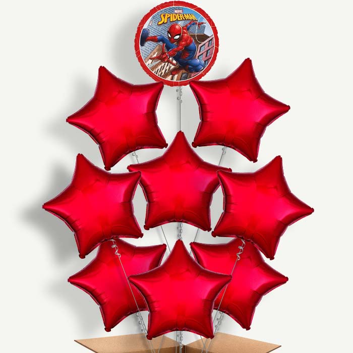 Ultimate Spiderman Balloon Bundle Inflated with Helium | Party Save Smile