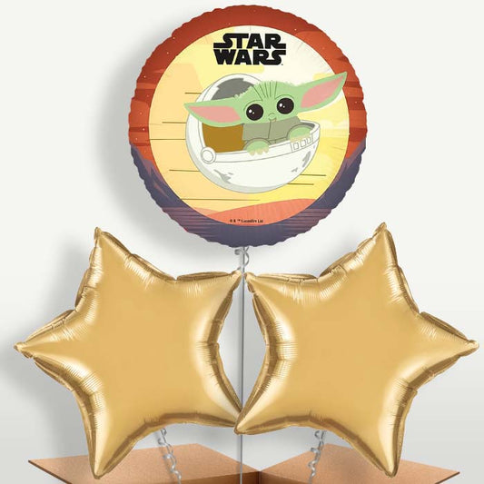 Star Wars The Mandalorian Helium Balloon Bunch (Trio) | Party Save Smile