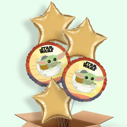 Star Wars The Mandalorian Helium Balloon in a Box - 5 Balloons | Party Save Smile