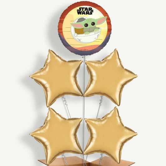 Star Wars The Mandalorian Helium Cluster Balloons | Party Save Smile