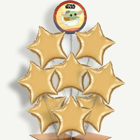 Star Wars The Mandalorian Balloon Bundle Inflated with Helium | Party Save Smile