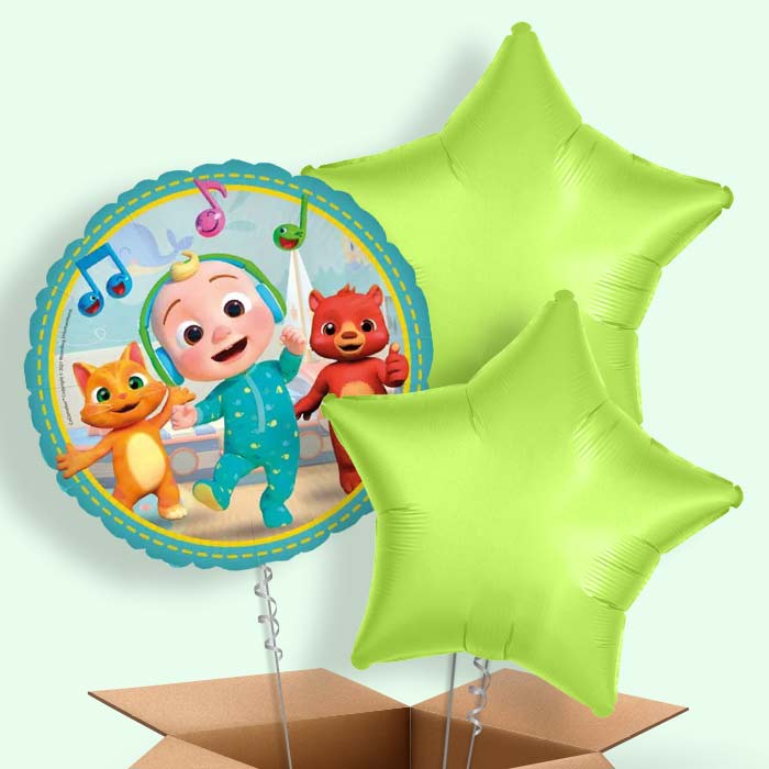 Cocomelon Helium Balloon in a Box - 3 Balloon | Party Save Smile