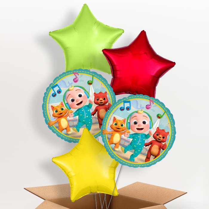 Cocomelon Helium Balloon in a Box - 5 Balloon | Party Save Smile