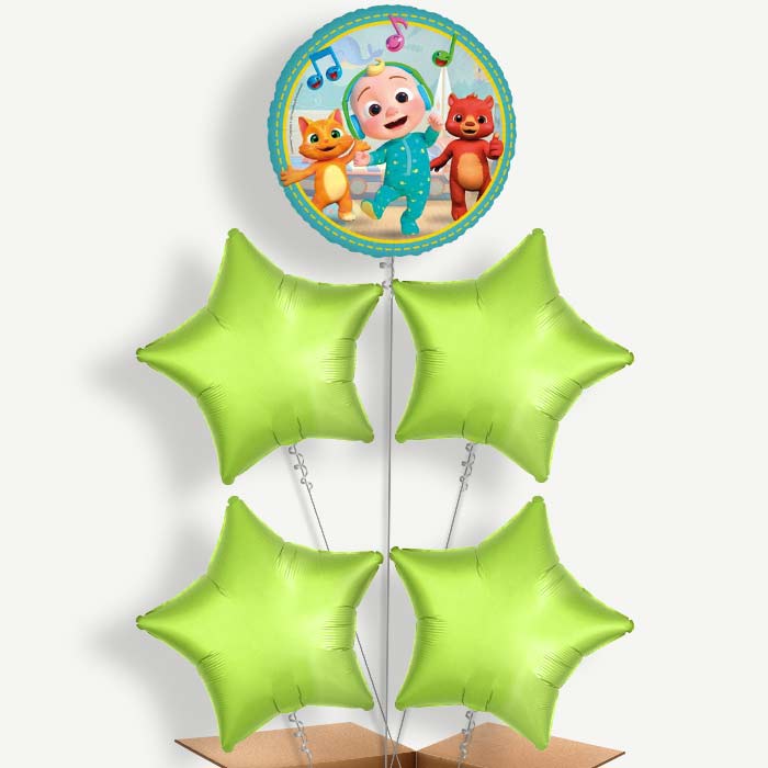 Cocomelon Balloon Cluster Inflated with Helium | Party Save Smile