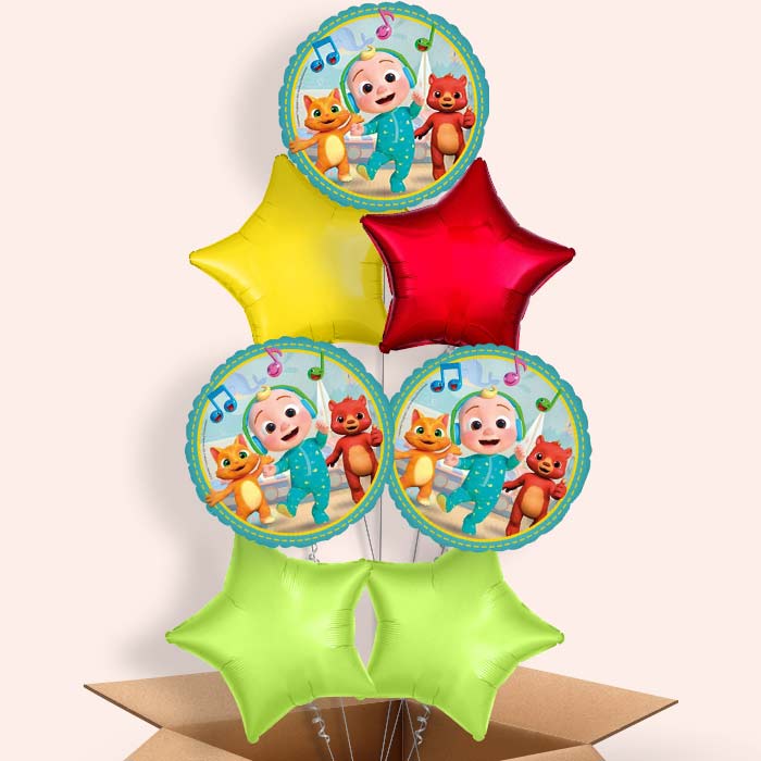 Cocomelon Helium Balloon in a Box - 7 Balloon | Party Save Smile