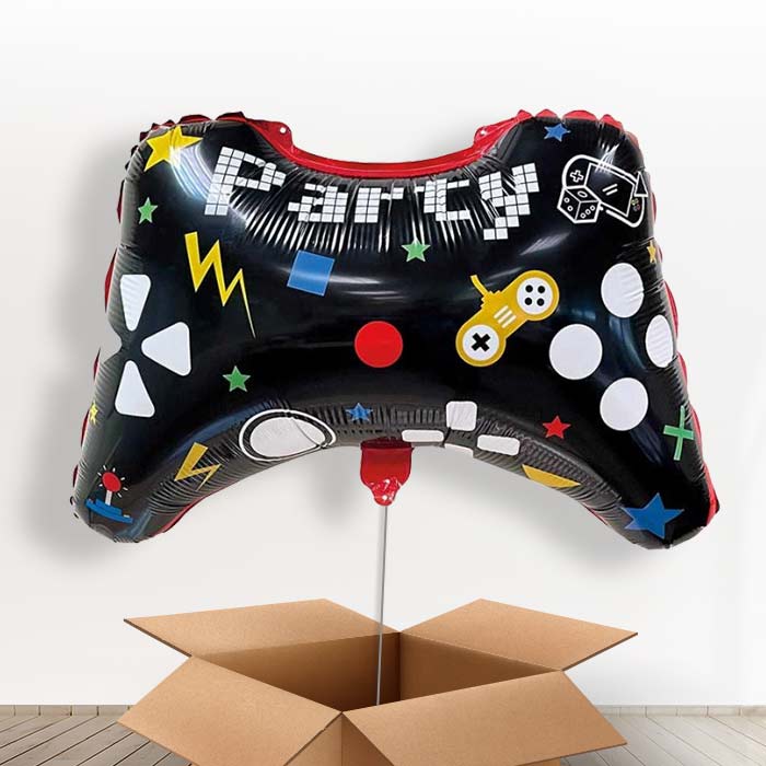 Game Controller Shaped Party Helium Balloon in a Box – Party Save Smile