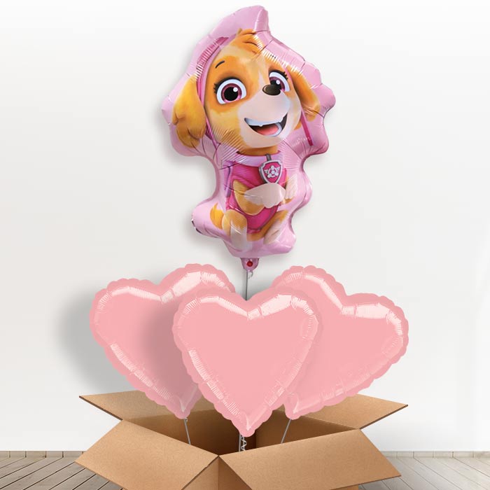 Giant Skye Shaped Helium Balloon in a Box - With 3 Plain Balloons | Party Save Smile