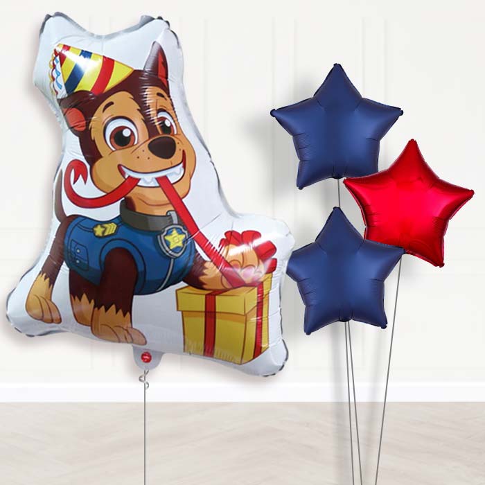 Giant Chase Shaped Balloon Bouquet Delivery - Plain Bouquet | Party Save Smile