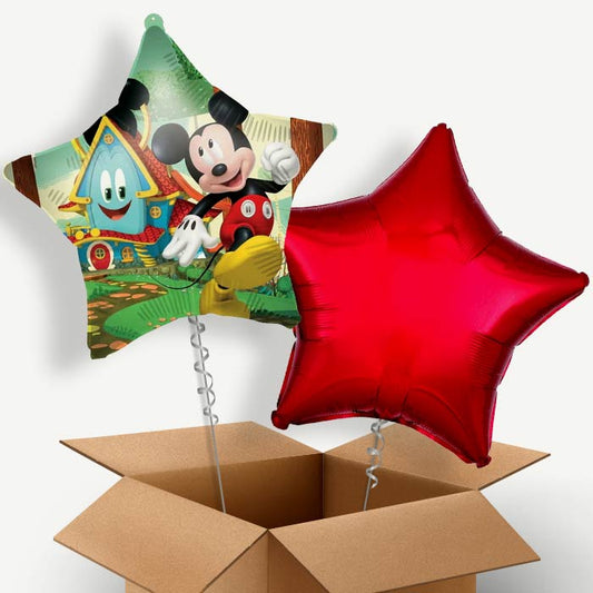 Mickey Mouse Rock the House Star Helium Balloon Pair | Party Save Smile