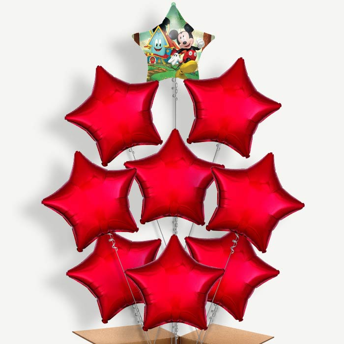Mickey Mouse Rock the House Star Helium Balloon Bundle | Party Save Smile