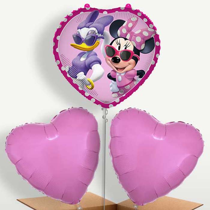 Minnie Mouse & Daisy Heart Balloon Bunches | Party Save Smile