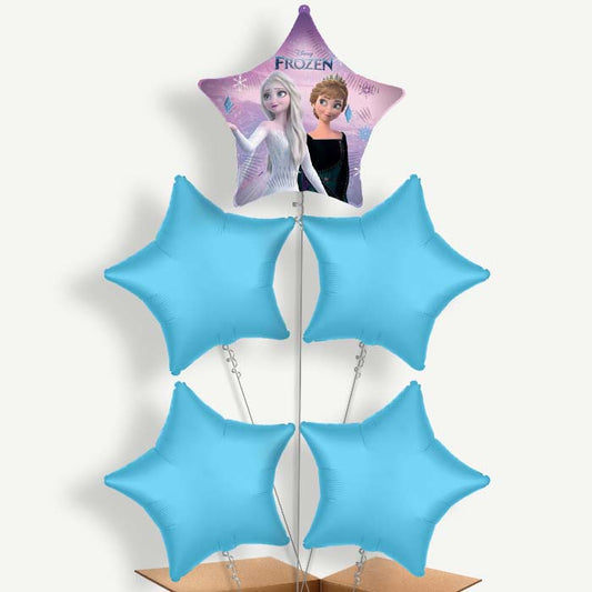 Frozen Wind Spirit Star Helium Cluster Balloons | Party Save Smile