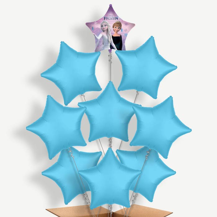 Frozen Wind Spirit Star Helium Balloon Bundle | Party Save Smile