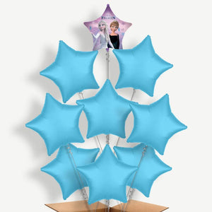 Frozen Wind Spirit Star 9 Helium Balloon Bundle