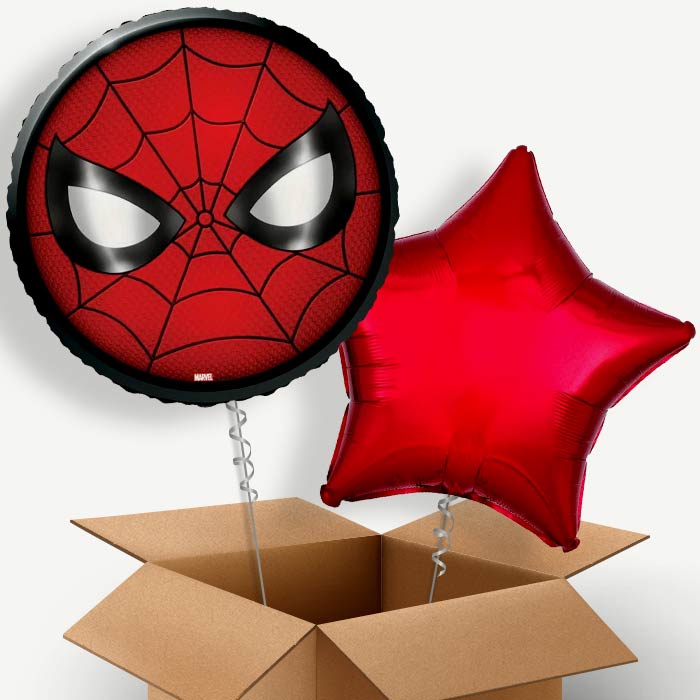 Spiderman Face Helium Balloon Couple | Party Save Smile