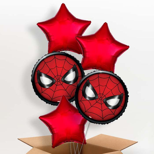 Spiderman Face Helium Balloon in a Box - 5 Balloon | Party Save Smile