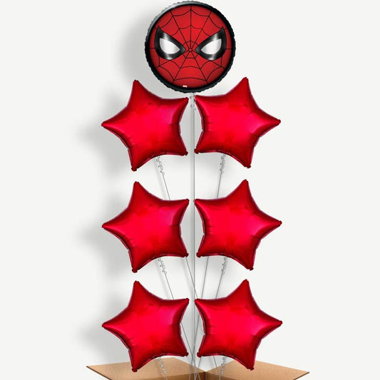Spiderman Face Helium Balloon Arrangement | Party Save Smile