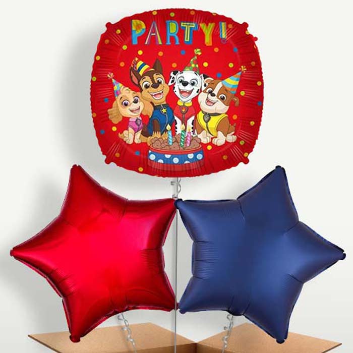 Paw Patrol Party! Balloon Bunch inflated with Helium | Party Save Smile