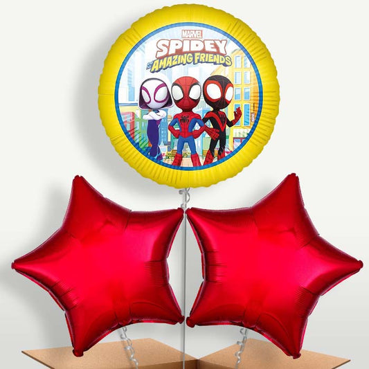 Spidey & His Amazing Friends Helium Balloon Bunch (Trio) | Party Save Smile