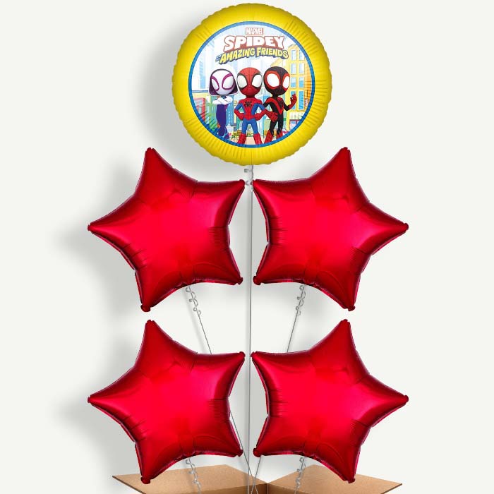 Spidey & His Amazing Friends Helium Cluster Balloons | Party Save Smile