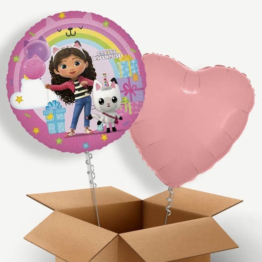 Gabby’s Dollhouse Pink Helium Balloon Duo | Party Save Smile