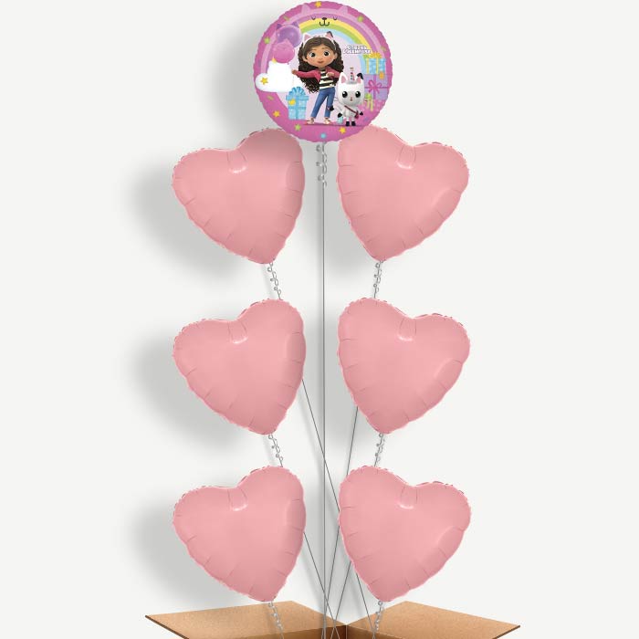 Gabby's Dollhouse Pink Helium Balloon Arrangement | Party Save Smile