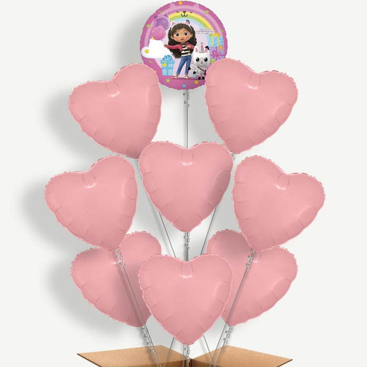 Gabby's Dollhouse Pink Helium Balloon Bundle | Party Save Smile