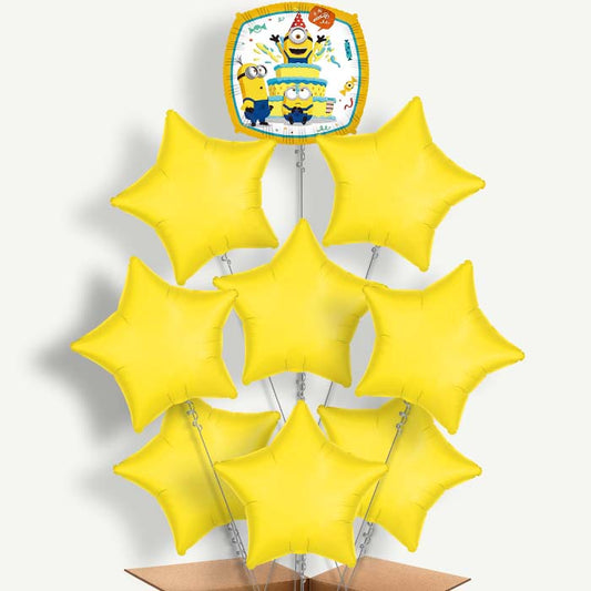 Minions Rise of Gru Balloon Bundle Inflated with Helium | Party Save Smile