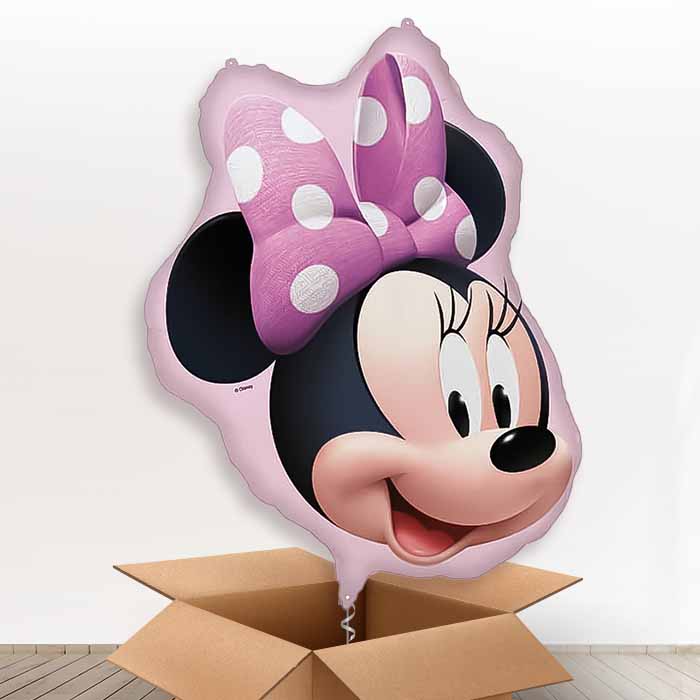 Minnie Mouse Head Giant Helium Balloon in a Box | Giant Balloon | Party Save Smile
