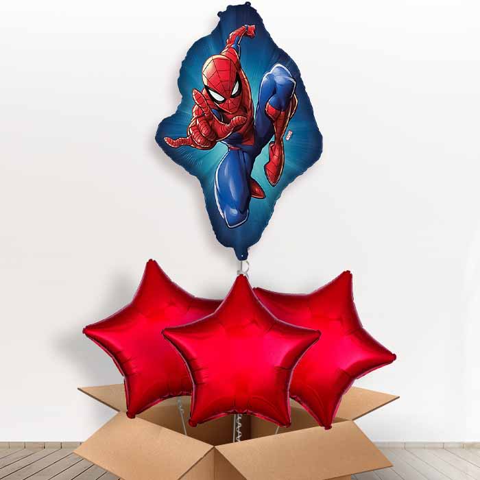 Ultimate Spiderman Giant Helium Balloon in a Box | Giant Balloon + 3 Plain Balloons | Party Save Smile