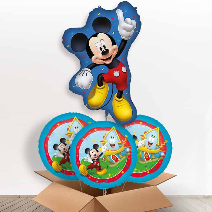 Mickey Mouse Jumping Giant Helium Balloon in a Box | Giant Balloon + 3 Themed Balloons | Party Save Smile