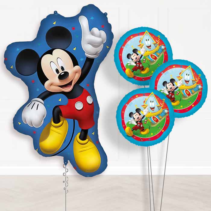 Mickey Mouse Jumping Balloon Bouquet Delivery | Giant Balloon + 3 Themed Balloons | Party Save Smile