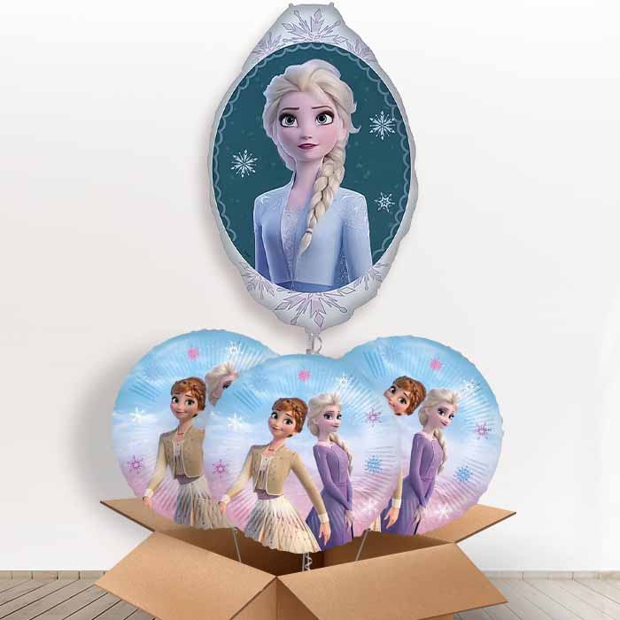 Frozen Elsa Giant Helium Balloon in a Box | Giant Balloon + 3 Themed Balloons | Party Save Smile
