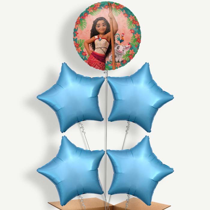 Moana Balloon Clusters Inflated with Helium | Party Save Smile