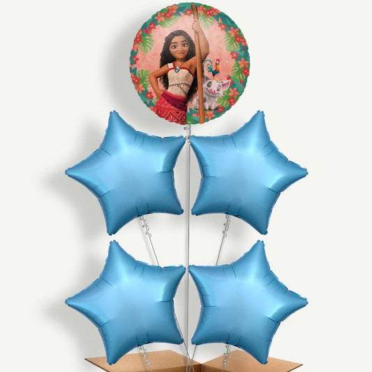 Moana Balloon Clusters Inflated with Helium | Party Save Smile