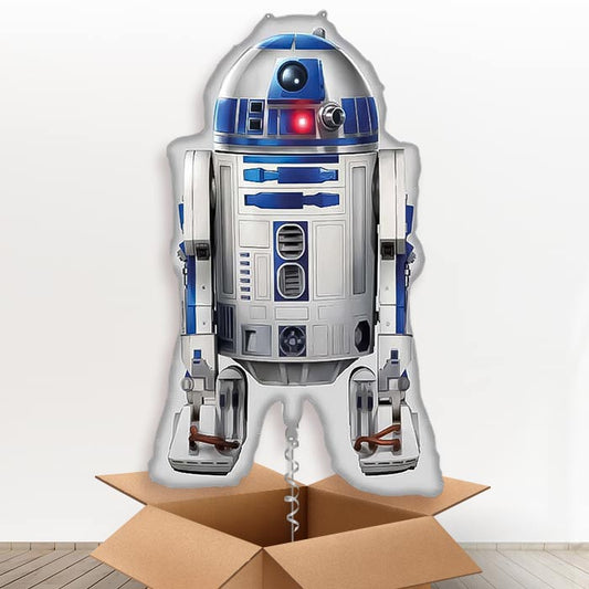 Star Wars R2 D2 Giant Helium Balloon in a Box | Giant Balloon | Party Save Smile