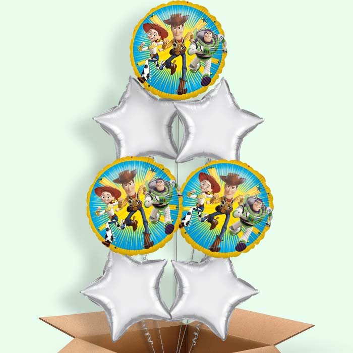 Toy Story Jessie, Buzz & Woody Helium Balloon in a Box- 7 Balloons | Party Save Smile