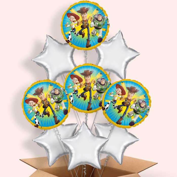 Toy Story Jessie, Buzz & Woody Helium Balloon in a Box- 9 Balloons | Party Save Smile