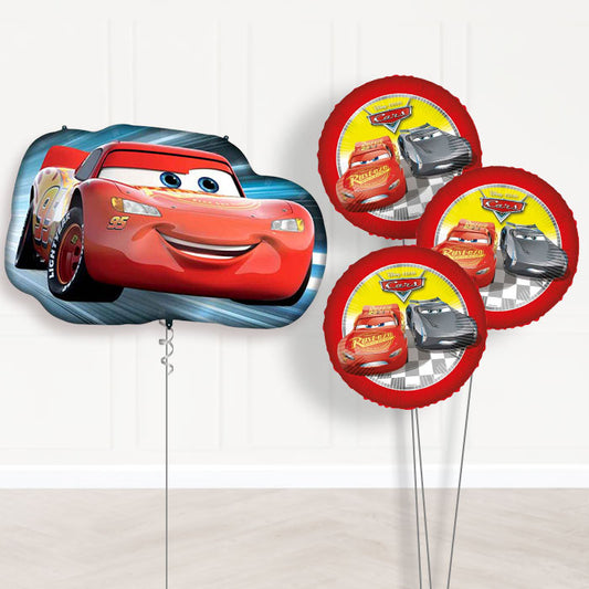 Lightning McQueen Balloon Bouquet - Themed Bouquet | Party Save Smile