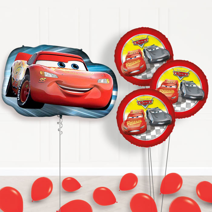Lightning McQueen Balloon Bouquet - Themed Bouquet and Latex | Party Save Smile
